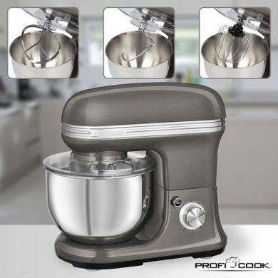 Тестомес PROFICOOK PC-KM 1197 СЕРЫЙ