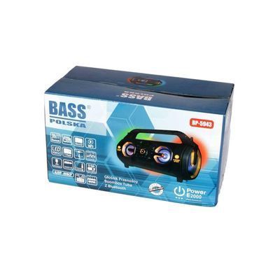 Портативна Bluetooth-колонка з підсвічуванням Bass Polska 5943