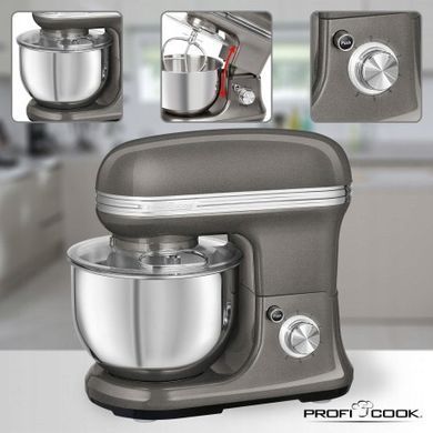 Тестомес PROFICOOK PC-KM 1197 СЕРЫЙ