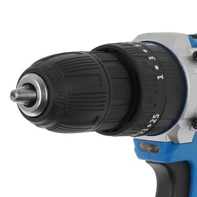 Дрель-шуруповерт с ударной функцией 21 В аккумулятор 2 x 2 Ач Geko G80656