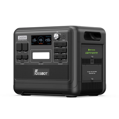 Портативна зарядна станція FOSSiBOT F2400 black, 2 400 Вт, 2 048 Вт&middot;год