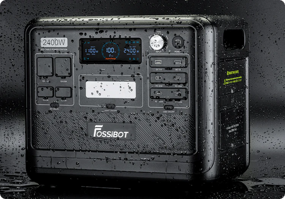 Портативна зарядна станція FOSSiBOT F2400 black, 2 400 Вт, 2 048 Вт&middot;год