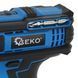Дрель-шуруповерт с ударной функцией 21 В аккумулятор 2 x 2 Ач Geko G80656