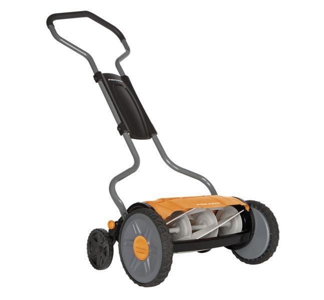 Барабанна газонокосарка Fiskars StaySharp Plus, 43 см, механічна без палива
