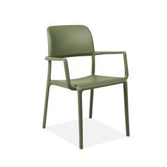 Кресло садовое пластиковое RIVA Agave UV-стойкое с подлокотниками NARDI
