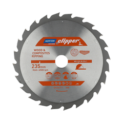 NORTON циркулярна пилка 235MM x 30mm x 24Z дерево та композити ATB (2,8/1,8)