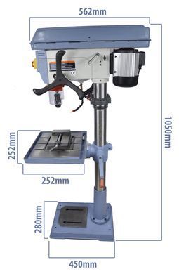 Свердлильний верстат BassPolska 3F 1500W 20мм