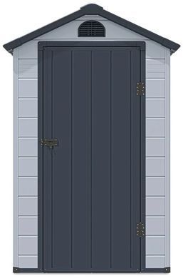 Хозблок уличный пластиковый 134x192 см Hardmaister Vermont светло-серый