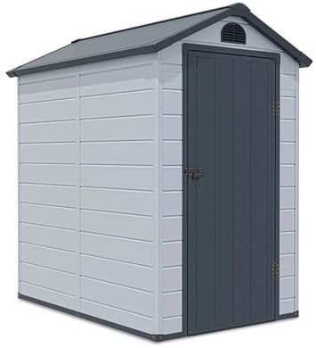 Хозблок уличный пластиковый 134x192 см Hardmaister Vermont светло-серый