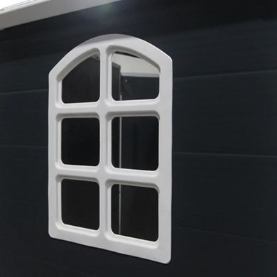 Хозблок уличный пластиковый 134x192 см Hardmaister Vermont светло-серый