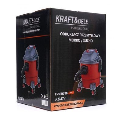 Промышленный пылесос 15л 1200 Вт Kraft&Dele KD474