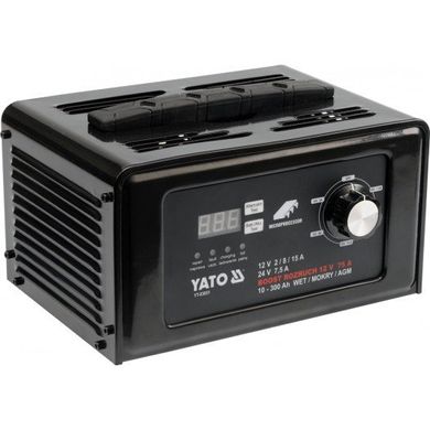 Yato электронный выпрямитель с усилителем, запуска 12В / 24в 15a мокрый/agm 83051