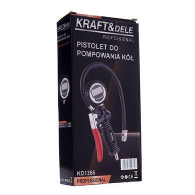 Пневматичний пістолет для підкачування шин із РК манометром Kraft&Dele KD 1366