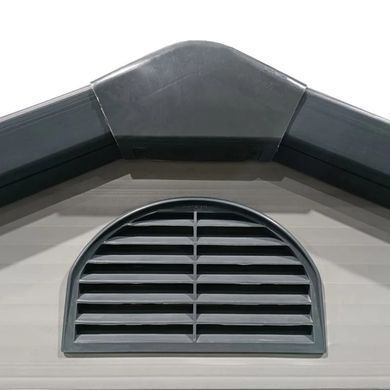 Хозблок уличный пластиковый 134x192 см Hardmaister Vermont светло-серый