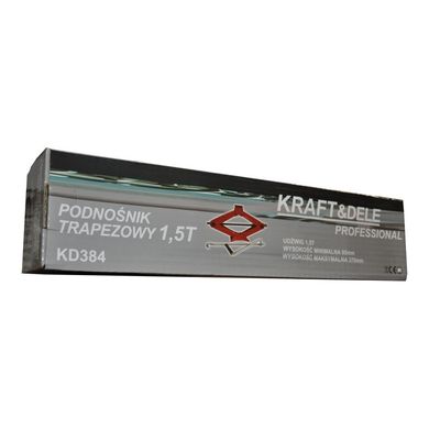 Домкрат автомобільний трапецієподібний 1,5Т KRAFT&DELE KD384