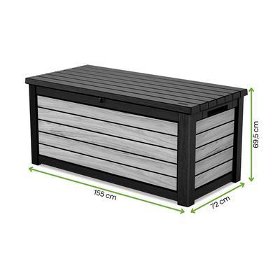 Садова скриня для зберігання DECO DEC BOX 630 л Storm Grey Keter