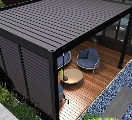 Тераса-пергола Gutroof Elegance 3x4 Антрацит 005843