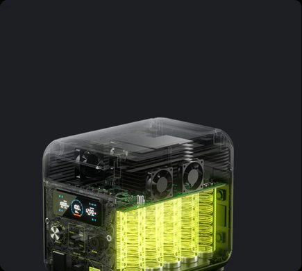 Портативная зарядная станция FOSSiBOT F1200 green, 1200 Вт, 1024 Вт&middot;час
