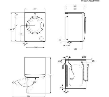 Пральна машина AEG L9FBB49B &ndash; 9 кг