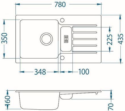 Кухонная мойка Alveus Niagara 70 1127011 - белый