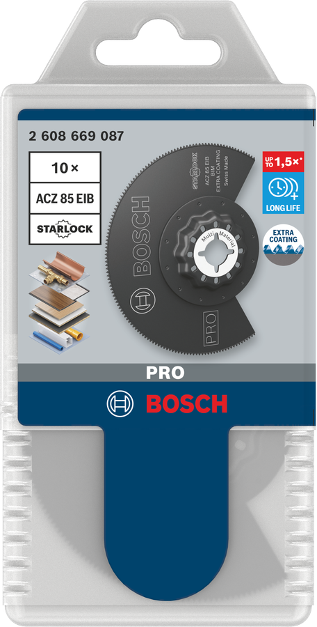 Полотно для мультиинструмента Bosch Pro ACZ 85 EIB, 85 мм, 10 шт. для дерева и мягкого металла