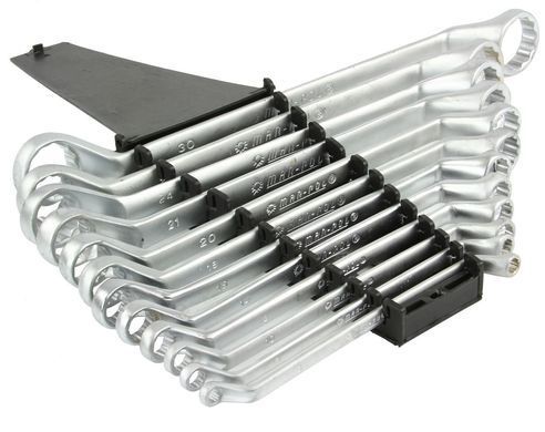 Набір накидних ключів зігнутих 12 шт. 6-32 mm SATYN Mar-Pol M58116