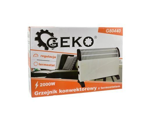 Конвекторний обігрівач із термостатом 2000 Вт Geko G80440