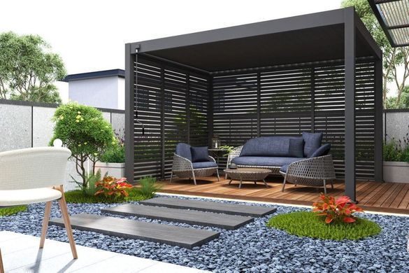 Тераса-пергола Gutroof Elegance 3x4 Антрацит 005843