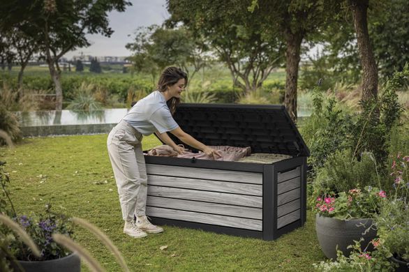 Садова скриня для зберігання DECO DEC BOX 630 л Storm Grey Keter