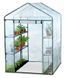 Теплиця садова, парник Focus Garden 140x140 біла стелаж 8 полиць