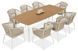 Меблі для саду та тераси Furrore Roma Dinning 8+1 Light Beige