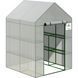 Теплиця садова, парник Focus Garden 140x140 біла стелаж 8 полиць