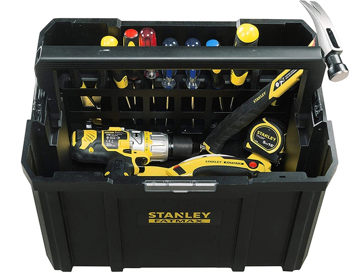 Ящик инструментальный открытый FatMax TSTAK TOTE Stanley 44x32x27,5 см, фото 4